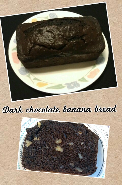 Dark chocolate banana bread